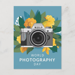 National World Photography Day Holiday Postcard