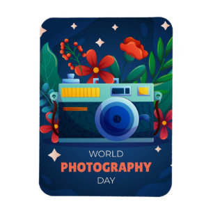 National World Photography Day Magnet