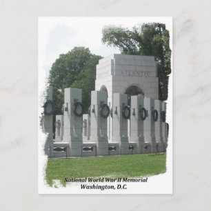 National World War II Memorial Postcard