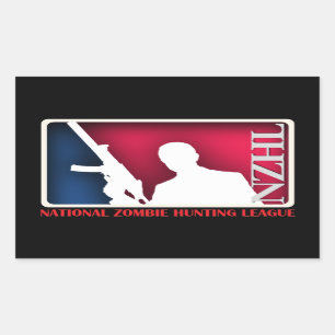 National Zombie Hunting League Sticker