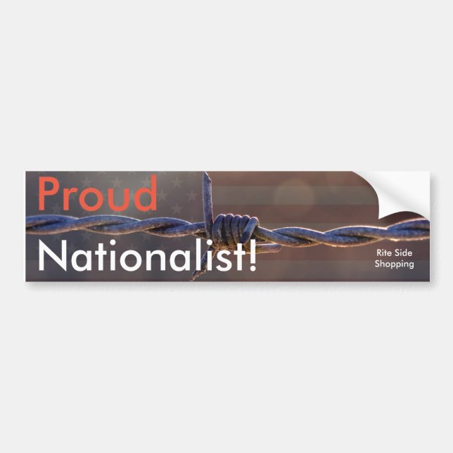 Nationalist Bumper Sticker (Front)