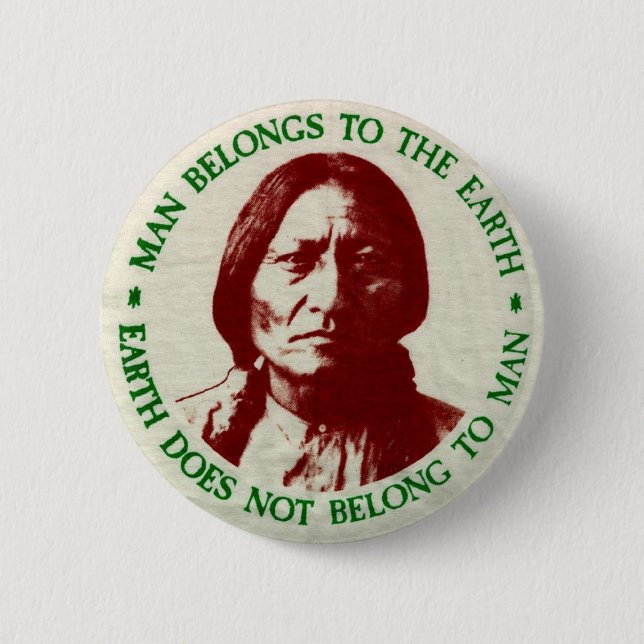 native 6 cm round badge (Front)