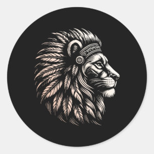 Native Aamerican Indian Day Pride Indigenous Classic Round Sticker