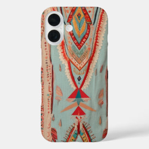 Native America Pattern iPhone 16 Case