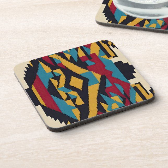 Native American Abstract Tribute 01 Coaster (Left Side)
