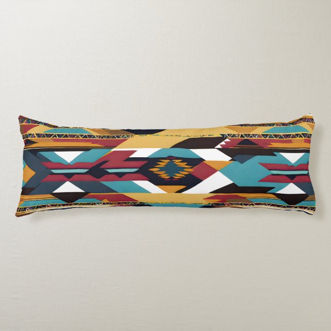 Native American Abstract Tribute 02 Body Cushion (Front)