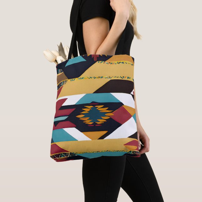 Native American Abstract Tribute 02 Tote Bag (Close Up)