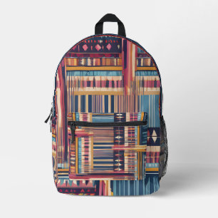 Native American Abstract Tribute 07 Printed Backpack