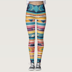 Native American Abstract Tribute S13 Leggings