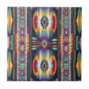 Native American Abstract Tribute S4 Ceramic Tile