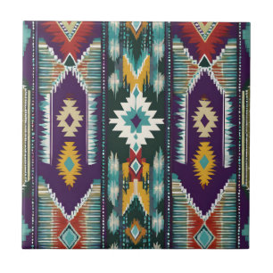 Native American Abstract Tribute S9 Ceramic Tile