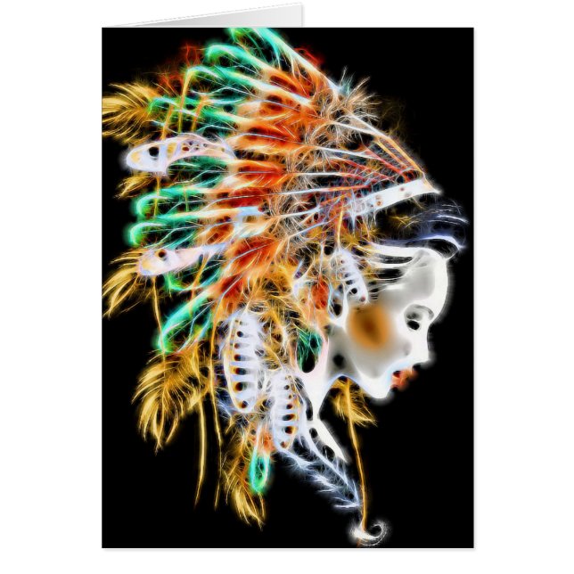 Native American All Occasion Card with Indian Prin (Front)
