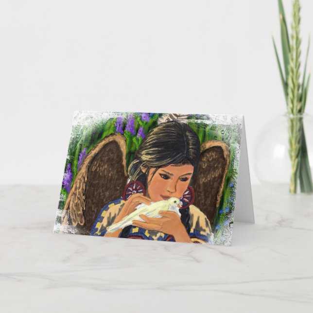 Native American Angel Notecard (Front)
