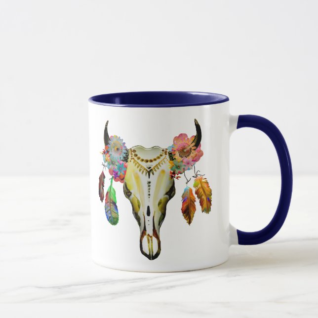 Native American Animal Skull Mug (Right)
