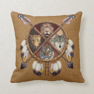 Native American Animals Cushion