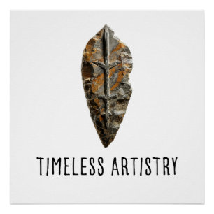 Native American Arrowhead Poster