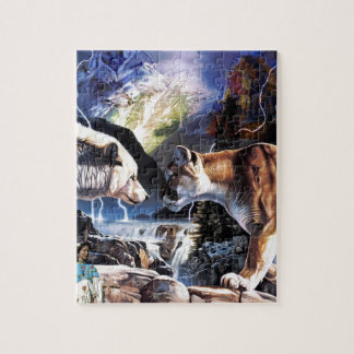 NATIVE AMERICAN ART JIGSAW PUZZLE