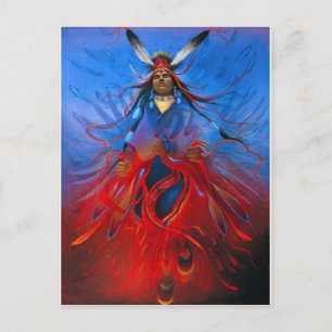Native American Art Postcard