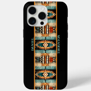 Native American Aztec Design Personalised iPhone 15 Pro Max Case