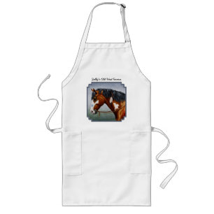 Native American Bay Pinto War Horse Long Apron