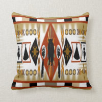 Native American Bear Clan Pillow