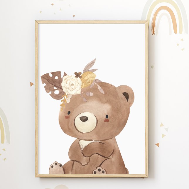 Native American Bear Poster Kids Room Print (Creator Uploaded)