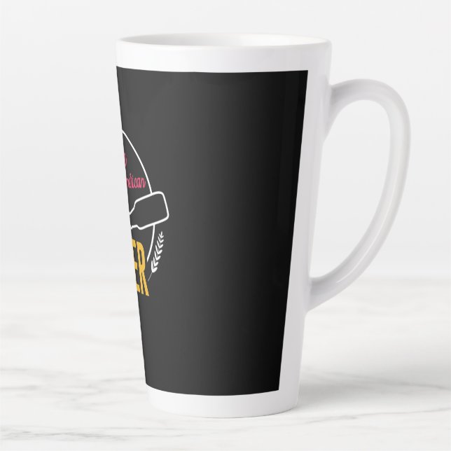 Native American Beer Latte Mug (Right)