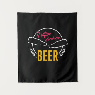 Native American Beer Tapestry