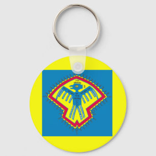 Native American bird Key Ring