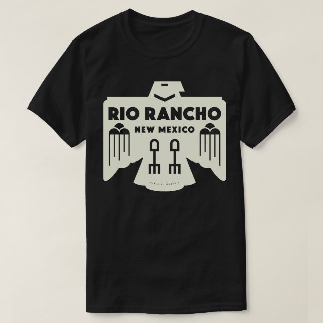 Native American Bird Rio Rancho New Mexico Tan T-Shirt (Design Front)