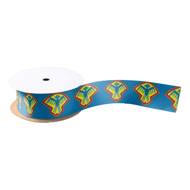 Native American bird Satin Ribbon (Spool)