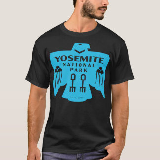 Native American Bird Yosemite National Park Blue T-Shirt