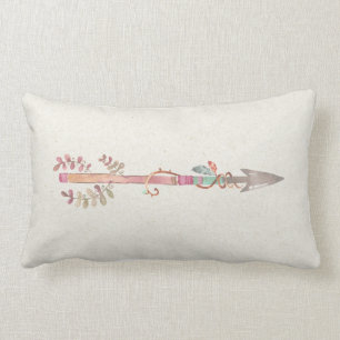 Native American Boho Arrow Lumbar Cushion