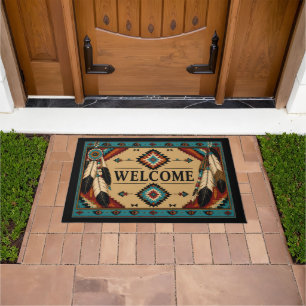 Native American Boho Door Mat