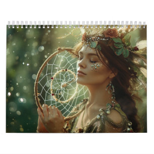 Native American Boho Dreamcatcher Tribal Photos Calendar