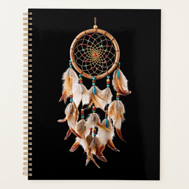Native American Boho Dreamcatcher Tribal Photos Planner (Front)
