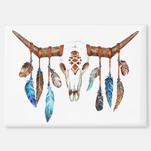 Native American Bull magnet