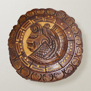 Native American Calendar Round Cushion