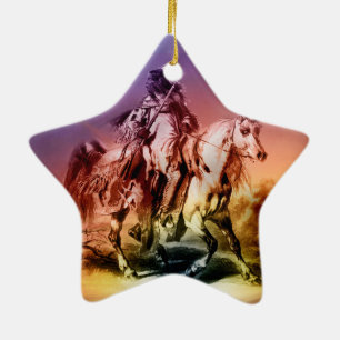 Native American Ceramic Tree Decoration