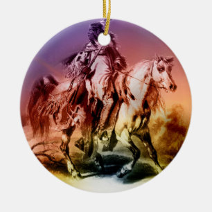 Native American Ceramic Tree Decoration