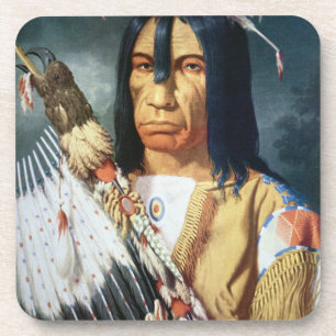 Native American Chief of the Cree people of Canada Coaster