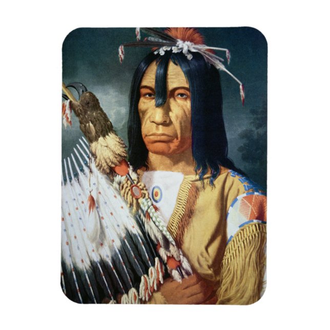 Native American Chief of the Cree people of Canada Magnet (Vertical)