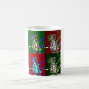 Native American Chief Pop Art Coffee Mug
