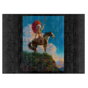 Native American: Chieftess, American Indian  Cutting Board