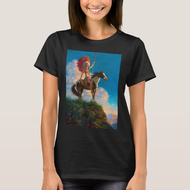 Native American: Chieftess, American Indian  T-Shirt (Front)