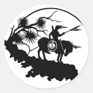Native American Classic Round Sticker