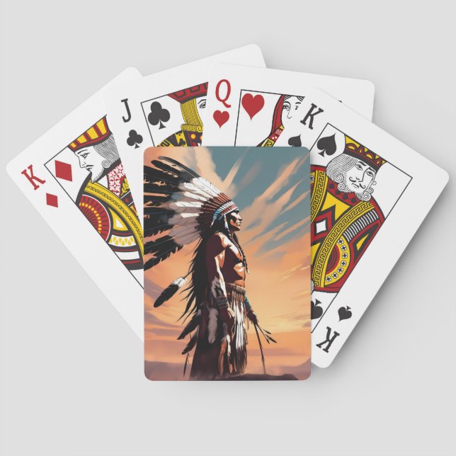 Native American Collectors Playing Cards  (Back)