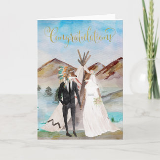 Native American Congratulations on Your Wedding Card