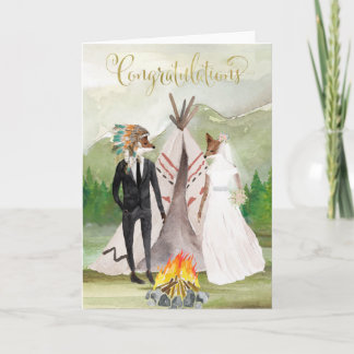Native American Congratulations on Your Wedding Card