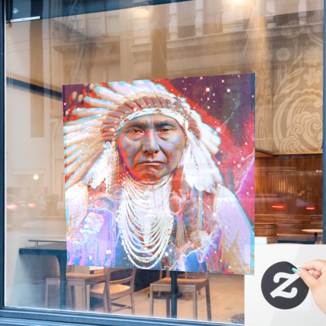 Native American  Crazy Horse  (Cafe Window)